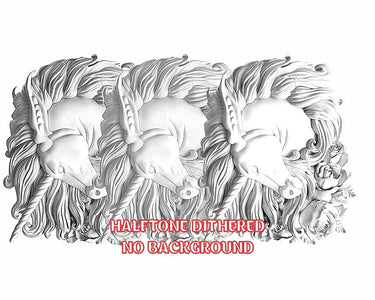 UNICORN 3d illusion & laser-ready files 3DWave.us